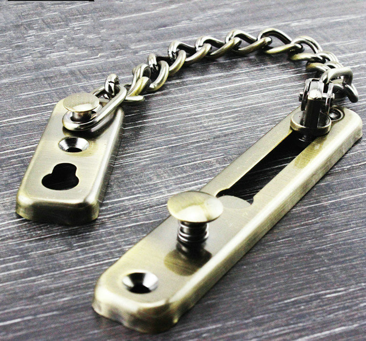 Description Picture 2 of item1PCS YT1092 Brothernze Stainless Steel Anti-Stealing-Link Door Chain Hotlink Protection Contain the mounting screws