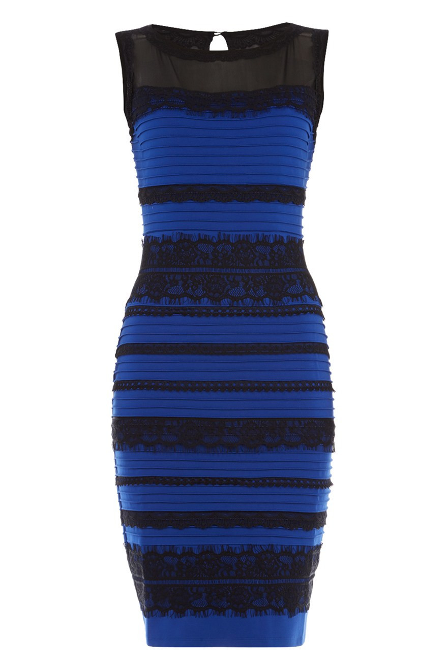 Платье синее или золотое иллюзия