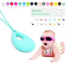 New Romantic Angle Tear Silicone Necklace 1pcs Baby Chewable Silicone Beads For Jewelry BPA Free Baby Chewable Silicone Necklace