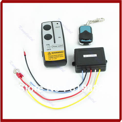 Free Shipping 24V Wireless Remote Control Kit Handset For Truck Jeep ATV SUV Winch Warn Ramsey