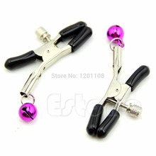 Free Shipping 1 Pair New Fashion Nipple Clamps Clips Jewellery Bust Massager Stimulate Sex Toy