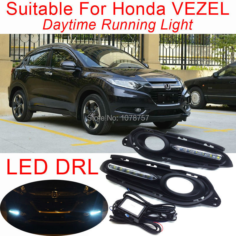 Excellent CAR-Specific LED DRL Daytime Running Light Suitable For Honda Vezel 2014,Ultra-bright LED Car External Lights