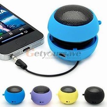 2016 Mini Portable Hamburger Speaker Amplifier For iPod for iPad Laptop for iPhone Tablet PC 6 Colors for Choice Speakers