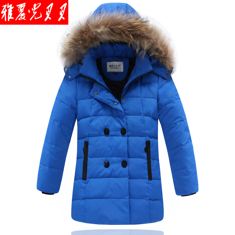 2015 hot-selling Child down coat outerwear male   winter children's clothing baby down jacket thickening outerwear medium-long