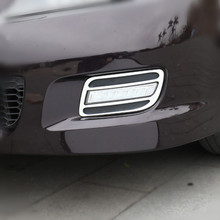 Car front Fog Light Lamp Cover Stainless steel trims 2pcs Fit For Mazda 6 M6 accessories