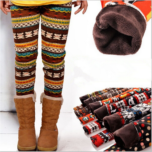Special offer Autumn Winter Children s 3 12 Year Cotton Warm Pant All Match Fleece thickening