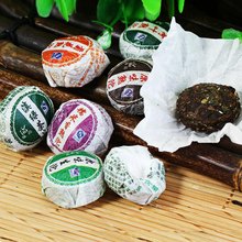 50 PCS 10 Different Tastes China Yunnan Specialty Pu er mini Tuo Healthy Drink Cooked and