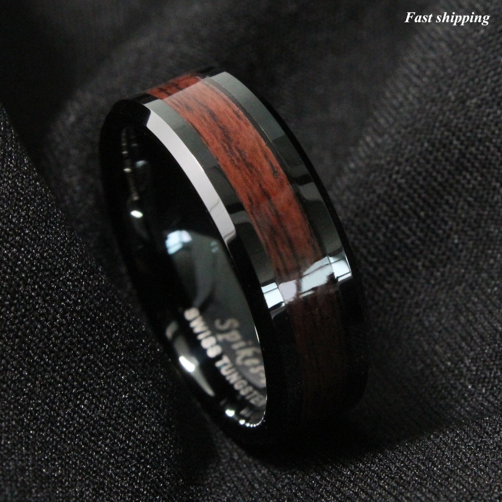 Man s wedding ring wood
