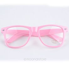 10 Colors Fashion Unisex Clear Lens Wayfarer Nerd Glasses Candy Colors Glasses for Women Wholesale Free