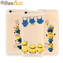 Original Fashion Despicable Me Yellow Minions Design Phone Cases For iPhone 6s 6 Case 4.7 inch  with Pro-environment TPU