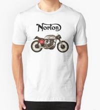 free shipping Summer Camisetas norton manx vintage tt motorcycle T Shirt Men o neck Tee Shirt cotton Tees Short Sleeve T shirt