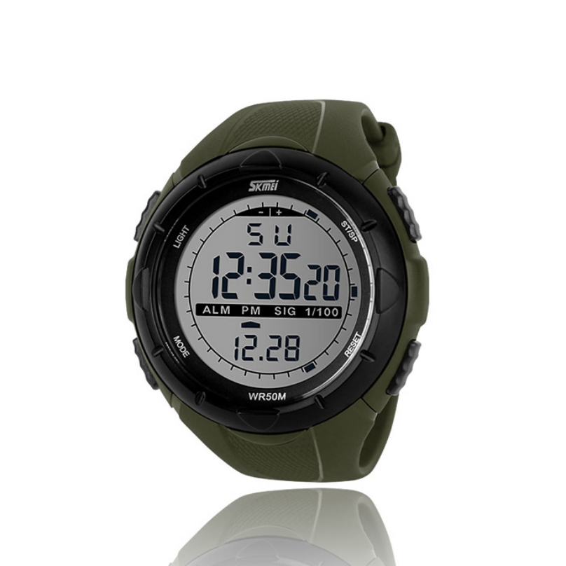 Top Quality ArmyGreen Men LED Digital Military Watch Dive Swim Watches Fashion Outdoor Sports WristwatchesWomen Men