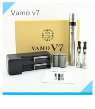 New Arrival VAMO V7 mod kit upgarded 3.0v-6.0v 3W-30W Variable VV 18650 mod Mechanical Mod fit 510 thread with Retail Box