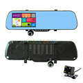 5 0 Touch Android GPS WiFi FHD 1080P Dash Camera Parking Rearview Car Mirror Camera Video