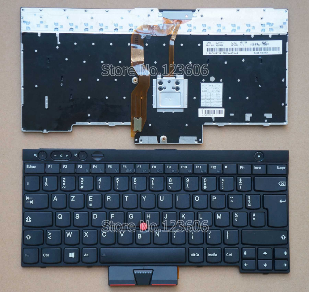 جديد laptop keyboard لينوفو ثينك باد t430 t430i t430s t430si IBM الفرنسية fr azerty claiver مؤشر الماوس السوداء إطار تخطيط