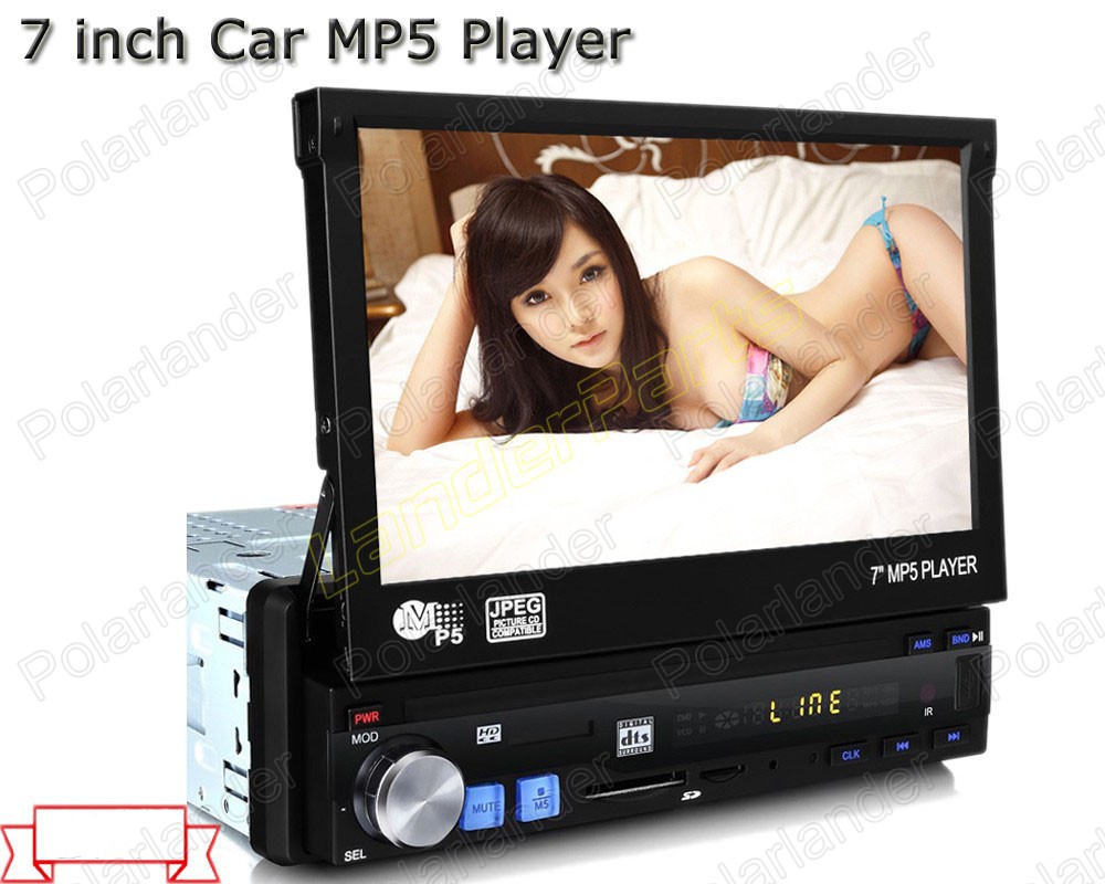 7 inch LCD Screen 1 din size support rear camera 7 languages menu Car MP5 Player Car Radio Audio Stereo Head In Dash USB/SD
