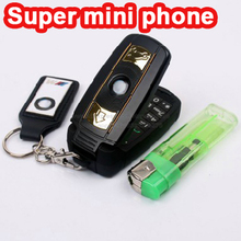 2013 Unlock Low price good quality super small Quad-bands supercar Special mini cell mobile phone car key cellphone X6 P34