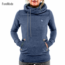 ForeMode sudaderas mujer 2016 Women Hoodies Sweatshirt Casual Hooded Clothes morning run hoodies for women 7 color