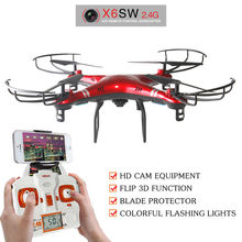 New Arrive X6sw WIFI Fpv Toys Camera rc helicopter drone quadcopter gopro professional drones with camera HD VS Drone