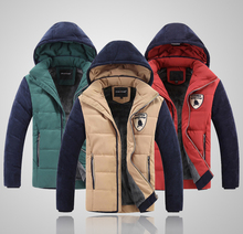 New 2014 High Quality Men’s Jackets Men’s Coat Jacket, Thick Hooded Jacket Stitching Men’s, Men’s Clothes Winter Jacket