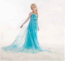 Girl Frozen Anna Coronation Dresses Party Princess Elsa Dress Vestidos De Menina Christmas costume Cosplay Fantasia Clothes