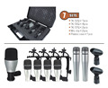 7kit 7 piece Drum Mic Set In One Box Portable Case for musical instrument jazz band