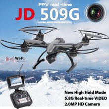 Bonus! New Arrival JD509 FPV 2.4Ghz 4CH RC 6-Axis Quadcopter Drone with 2.0MP HD Camera RTF UFO UAV with 4GB TF Card