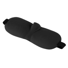 3D Soft Eye Sponge Cover Eyeshade Blinder Travel Sleep Aid Relax Mask Shade Blindfold Black hot