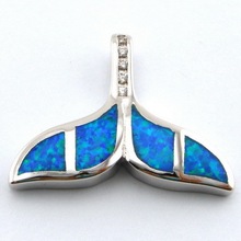 blue opal jewelry with cz stone;mexican opal pendant butterfly pendant 925 stamped