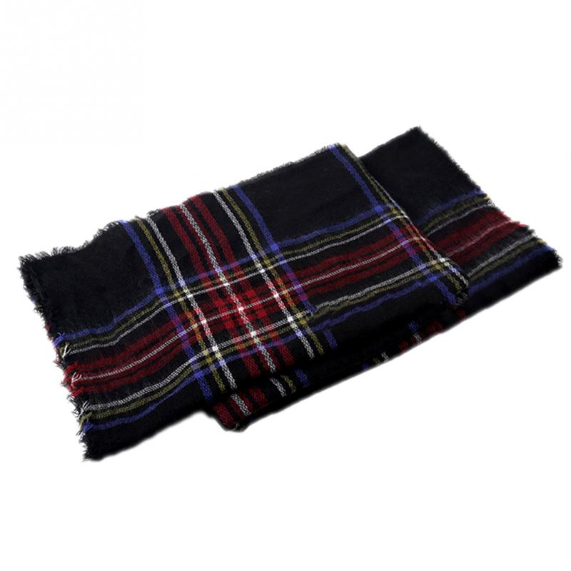 2016 New Arrival Fashion Nice Lady bandana Large font b Tartan b font Scarf Shawl Stole