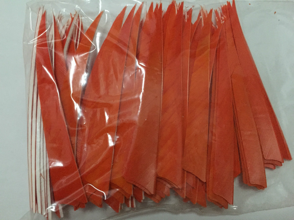 1000pcs hunting wooden archery bow and arrow 5 turkey feather for DIY left wing vane fletch