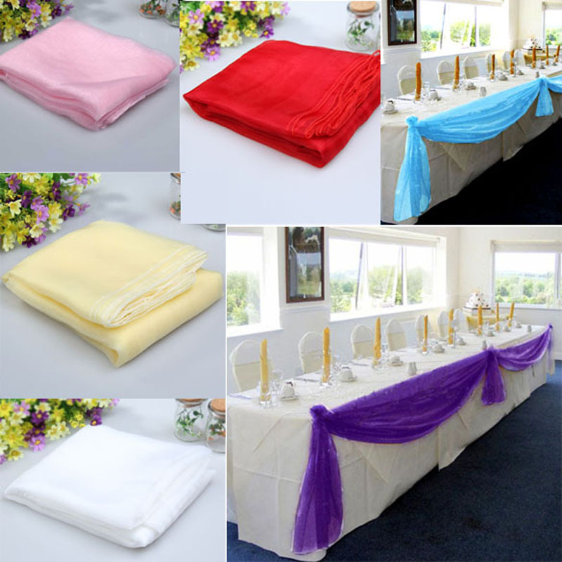 m&s x m Banquet Organza 1 5 Runners runners table  Table Party 4 Envío Wedding gratis