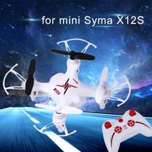 White Syma 6 Axis X12S 4CH Remote Control Nano Quadcopter Mini Drone 2.4GHz Upgraded version Christmas gifts