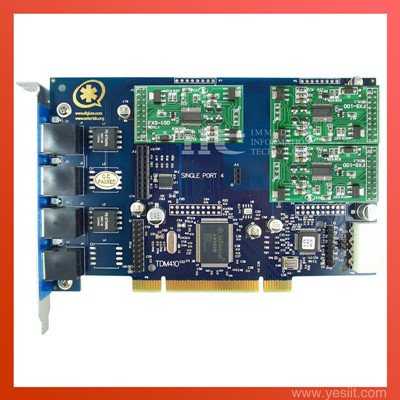 elastix card  4 Ports with 3FXS modules  Asterisk card for VoIP IP PBX TDM410P