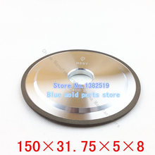 Lijadora 100% concentración de carburo de tungsteno de acero ranurado diamante muela rueda especificaciones 150 * 31.75 * 5 * 8