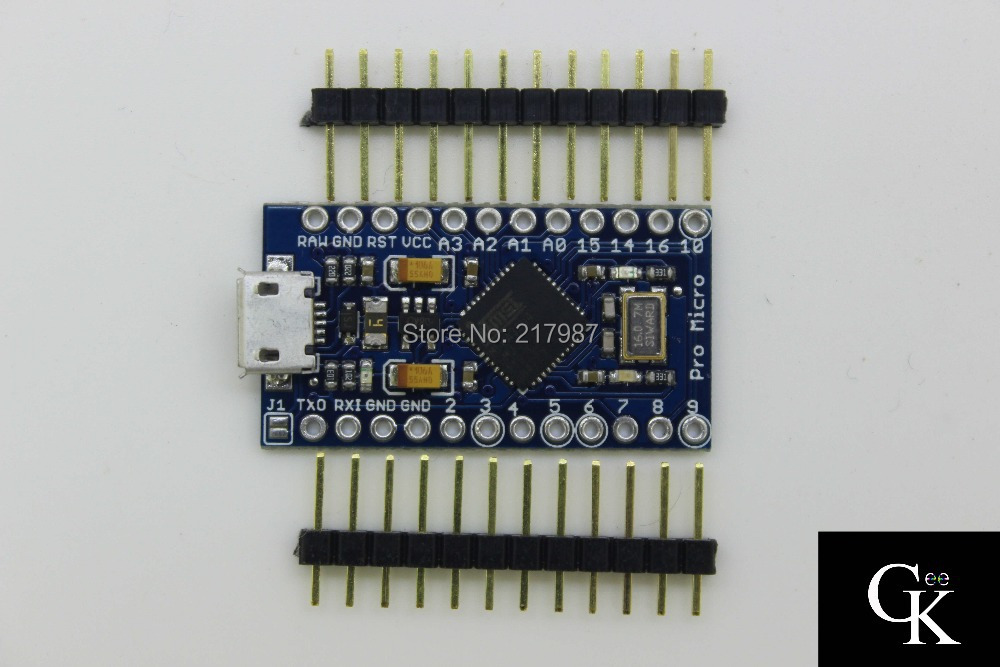 Купить новые про микро для arduino atmega32u4 5v/16 МГц модуль с 2 ...