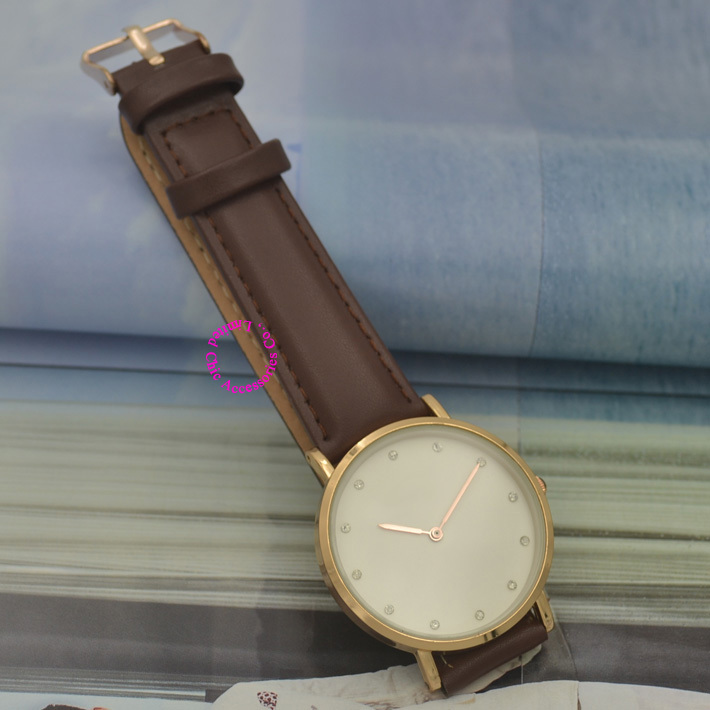 fashion Watch men wristwatch women real leather nylon Strap luxury quartz brand rose gold silver hour