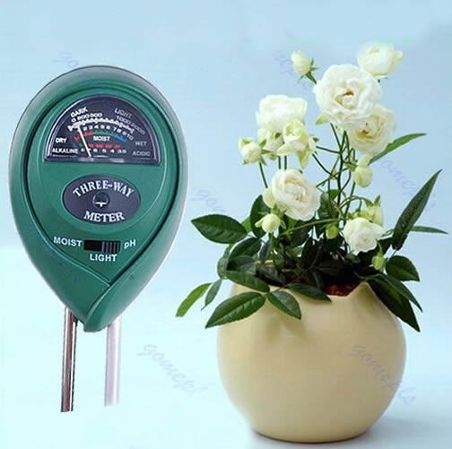 Free Shipping 3 in1 Plant Flowers Soil PH Tester Moisture Light Meter Hydroponics Analyzer