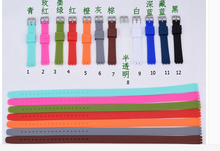 Único reemplazo correa del silicón 12 mm Dual divergencia moda para mujer correa de reloj de correa alrededor de la muñeca accesorios
