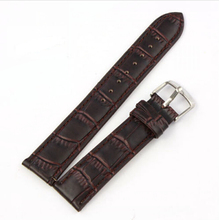 Unique Genuine Leather Strap Steel Buckle Wrist Watch Band Soft 18 24mm