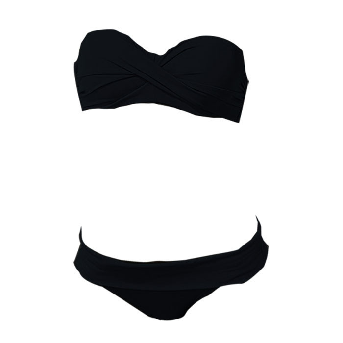2015 1setlot Free Shipping Beauty Women Favor Bikini set Sexy Swimsuit Padded Boho Fringe Top Strapless Swimwear (1)
