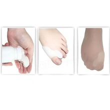 1pair Hot Soft Beetle crusher Bone Ectropion Toes outer Appliance Silica Gel Toes Separation Health Care