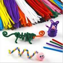 50pcs/ lot Wool Top Children’s Educational Toys DIY toys materials shilly-stick Plush Stick handmade art Christmas toys hot sale