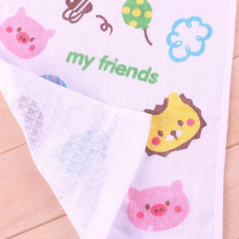Baby Towels 100% cotton Soft Newborn Bath Towels Washcloth for Bathing Feeding Character baby towel Free shipping (4)