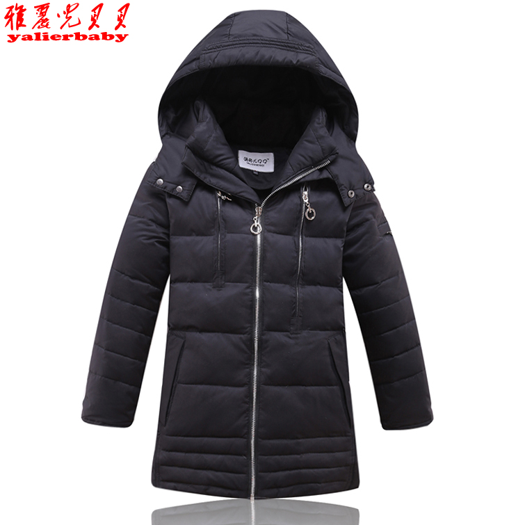 hot-selling 2015 Winter male child down jacket  medium-long child down coat male baby down outerwear