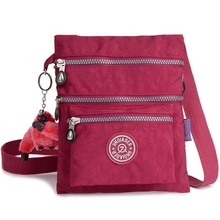 JINQIAOER Original Women Nylon Waterproof Shoulder Bag Multifunction Lady Casual Messenger Travel Monkey Flap Bag Bolsa Feminina
