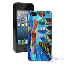 Oil Painting Boats in Sea Protector back skins mobile cellphone cases for iphone 4/4s 5/5s 5c SE 6/6s plus ipod touch 4/5/6