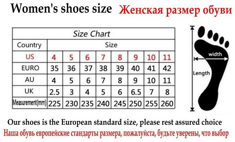 female shoe size 37 in us