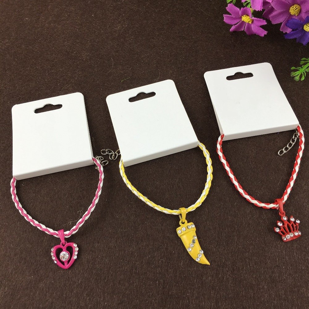 Aliexpress Com Buy 200pcs 12 5cm Paper Hand Chain White Necklace Cards Blank Jewelry Displays Necklace Hanging Card Template