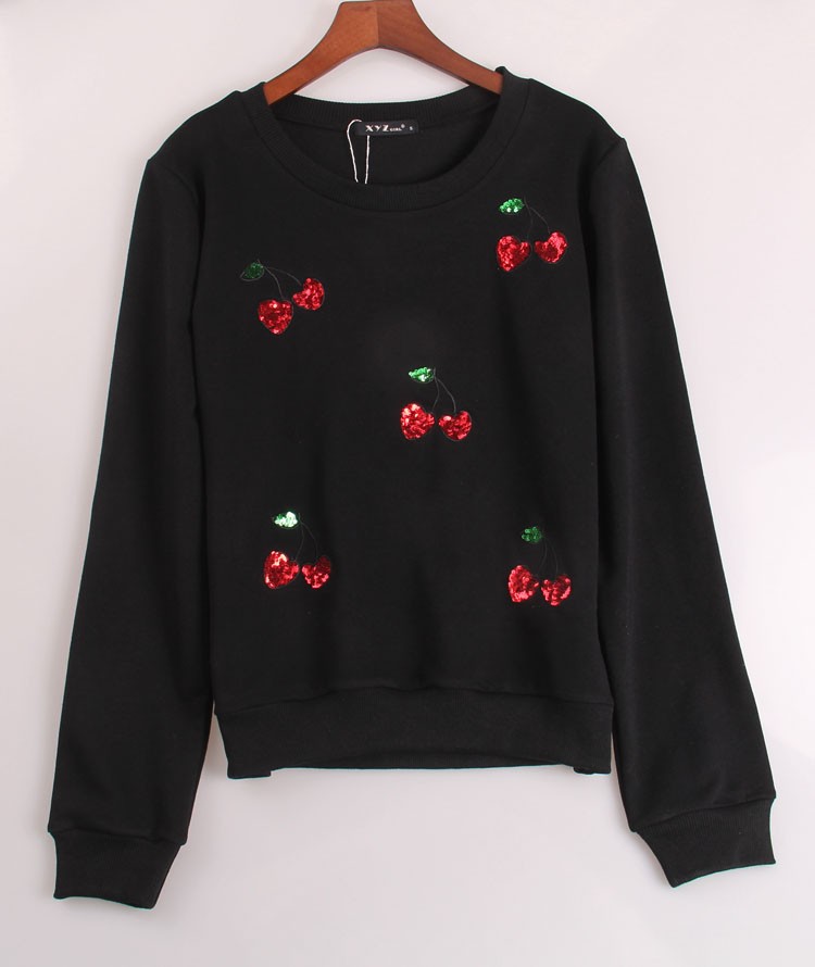 ONeck Cherries Printing Sweatshirt